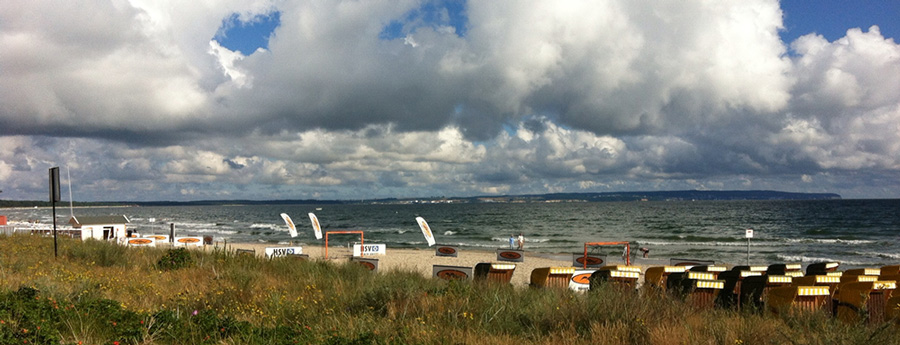 Strandkörbe an der Ostsee